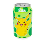 Qdol Pokemon Pikachu Sparkling Drink Green Lime (China) 330mL - 24 Pack
