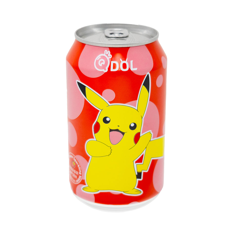 Qdol Pokemon Gengar Sparkling Drink Strawberry (China) 330mL - 24 Pack