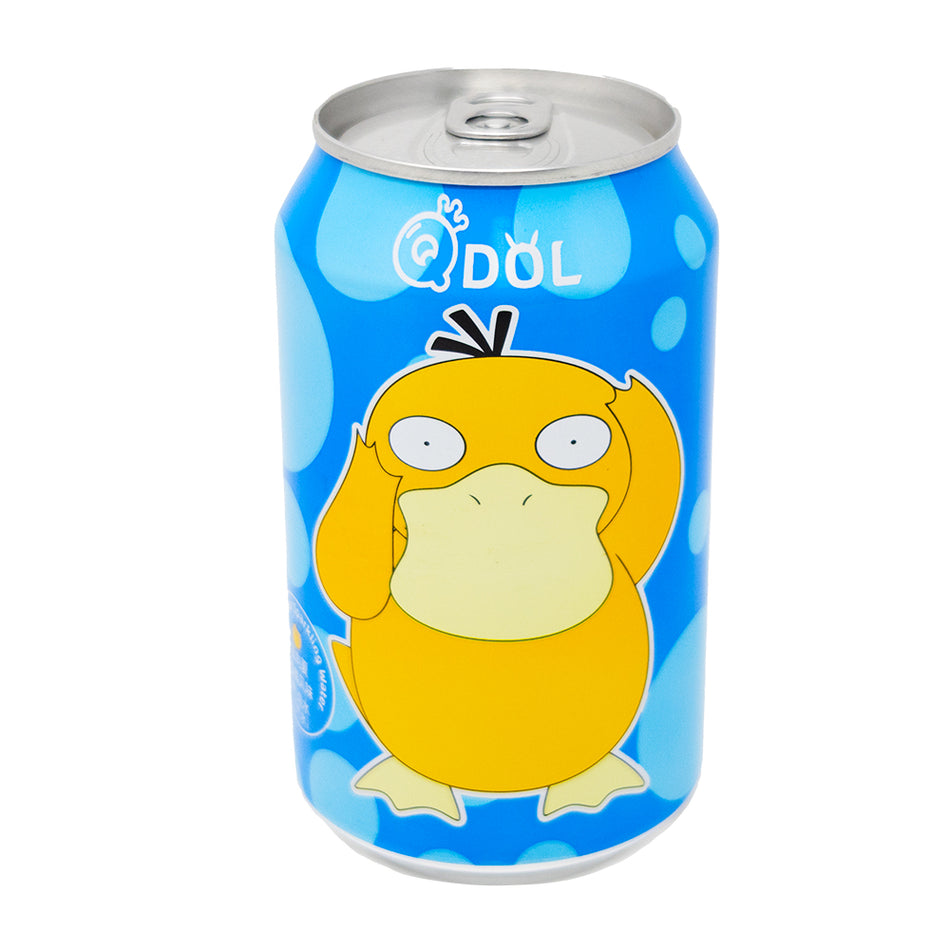 Qdol Pokemon Pikachu Sparkling Drink Blue Citrus (China) 330mL - 24 Pack