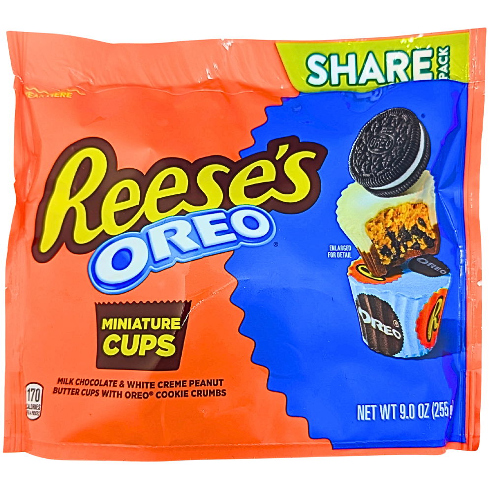 Reese's Oreo Miniature Peanut Butter Cups 9oz - 8 Pack