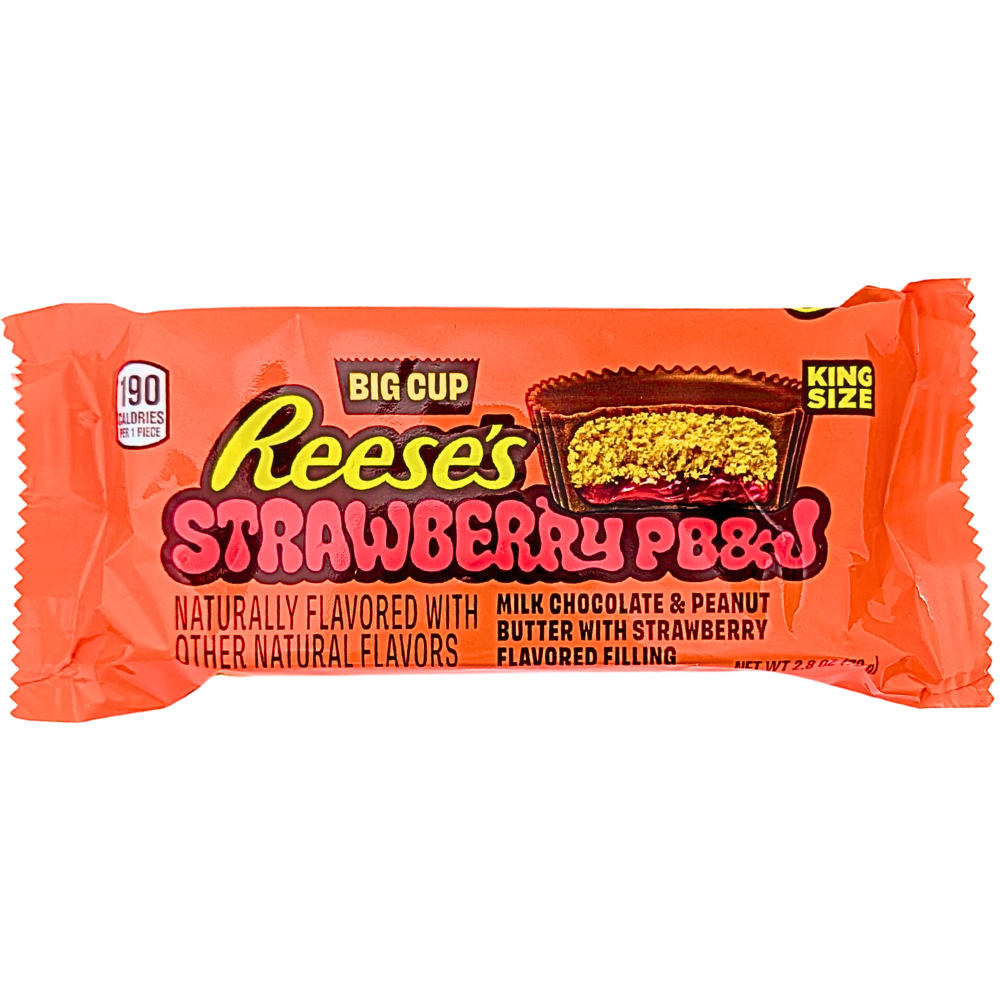 Reese's PB&J Strawberry Big Cup King Size 2.8oz - 16 Pack