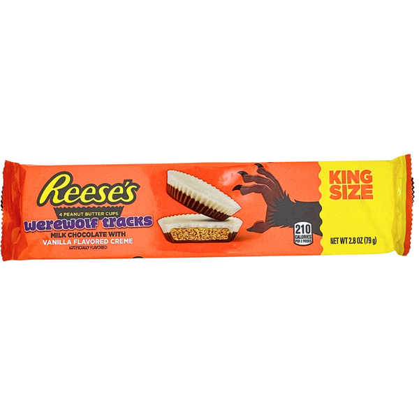 Reese's Werewolf Tracks Peanut Butter Cups King Size 2.8oz - 24 Pack