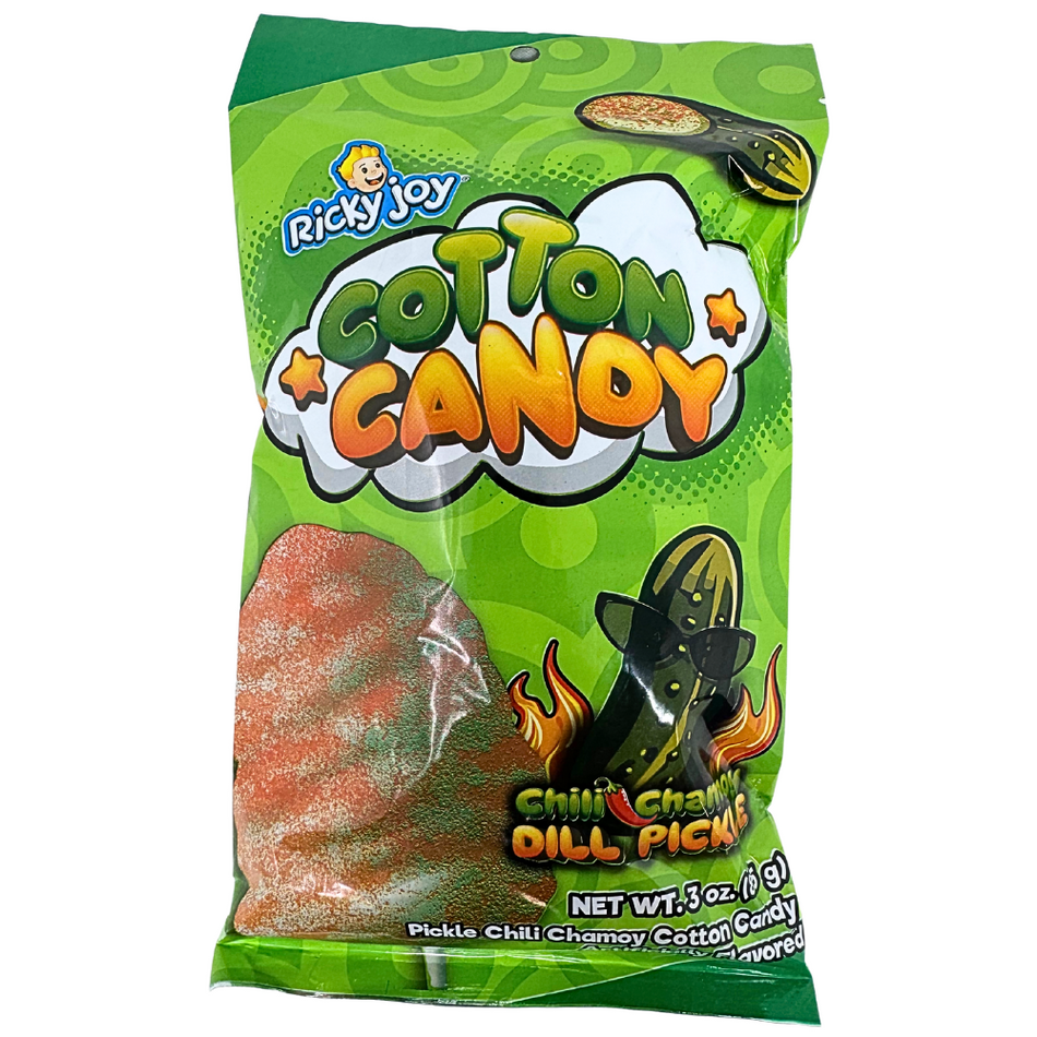 Ricky Joy Cotton Candy Chilli Chamoy Pickles 3oz - 12 Pack