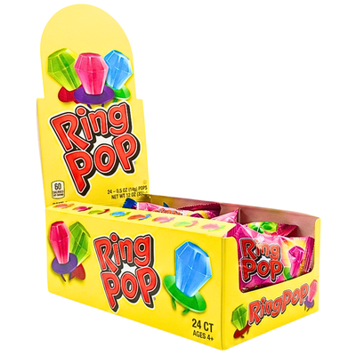 Ring Pop Candy - 24 Pack