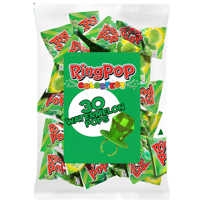 Ring Pop Colorfest Green Watermelon 30pc 15oz - 1 Pack