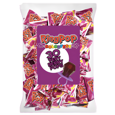 Ring Pop Colorfest Purple Very Berry Punch 30pc 15oz - 1 Pack