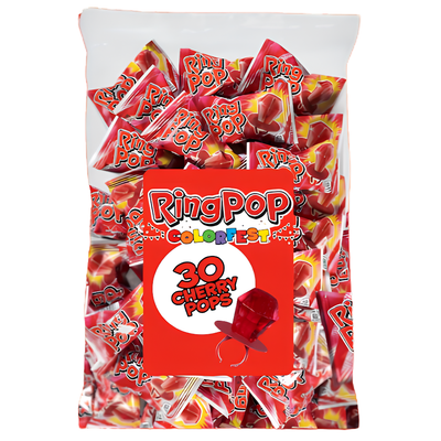 Ring Pop Colorfest Red Cherry 30pc 15oz - 1 Pack