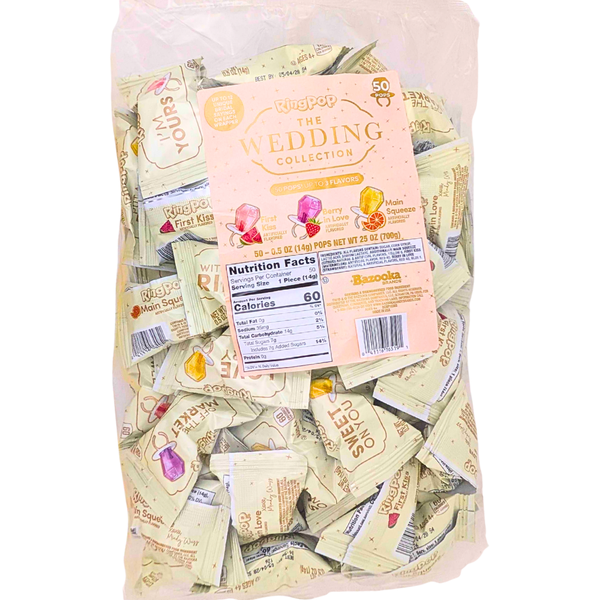 Ring Pop The Wedding Collection 50ct 25oz - 1 Bag