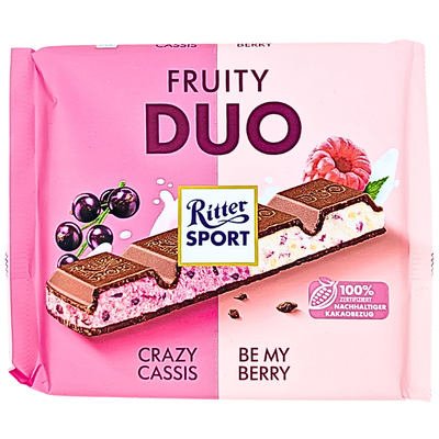 Ritter Sport Fruity Duo King Size 218g - 12 Pack