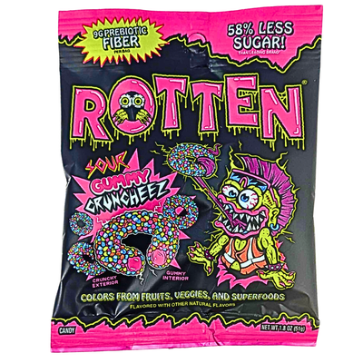Rotten Sour Gummy Cruncheez 1.8oz - 8 Pack