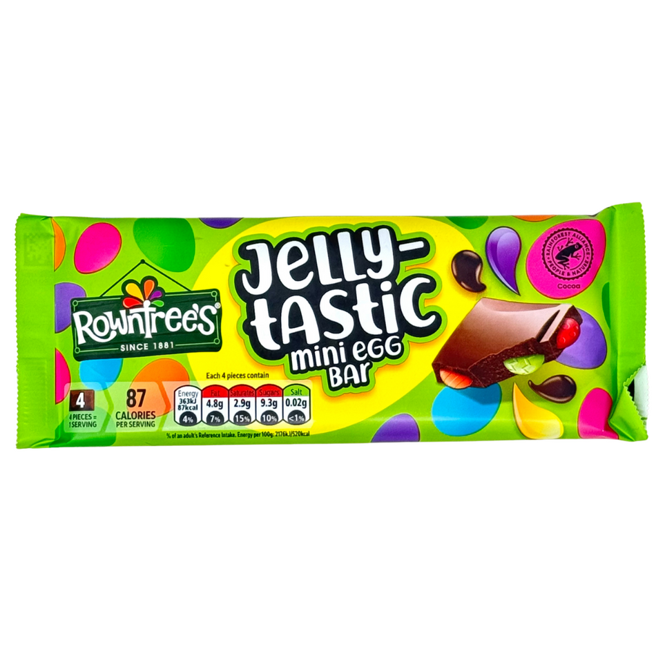 Rowntrees Jelly Tastic Mini Egg Bar 100g (UK) - 18 Pack