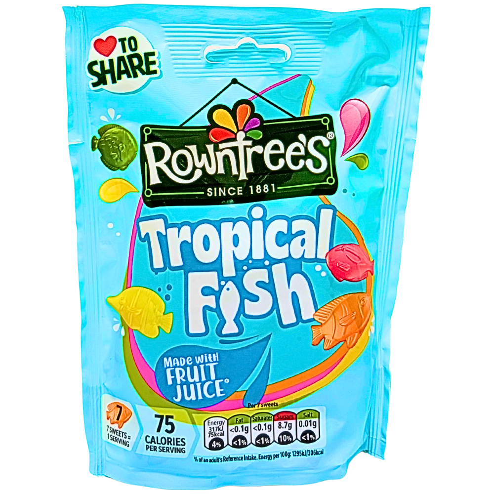 Rowntree's Tropical Fish 115g (UK) - 10 Pack