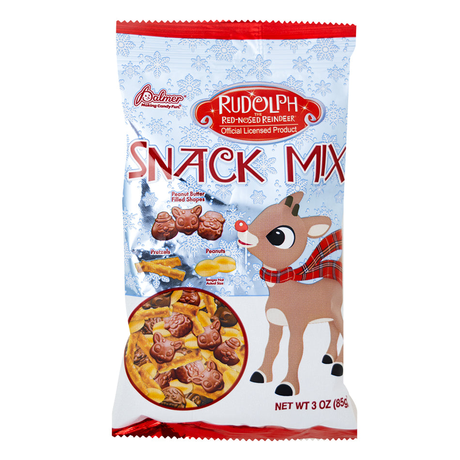 Rudolph Snack Mix 3oz - 12 Pack