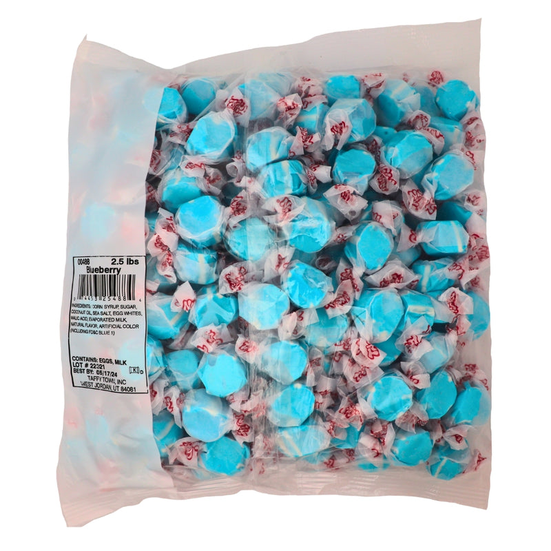 Salt Water Taffy Blueberry 2.5lb - 1 Bag | iWholesaleCandy.ca Nutrition facts Ingredients