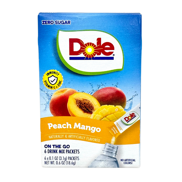 Singles To Go Dole Peach Mango - 12 Pack