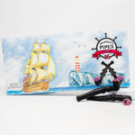 Skipper's Pipes Original Black Licorice Candy 16 Pieces - 1 Box