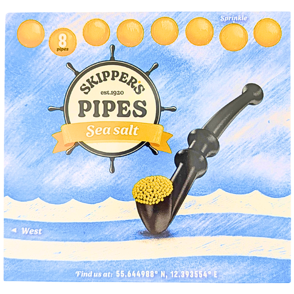 Skipper's Pipes Sea Salt 8 Pieces 136g - 1 Pack