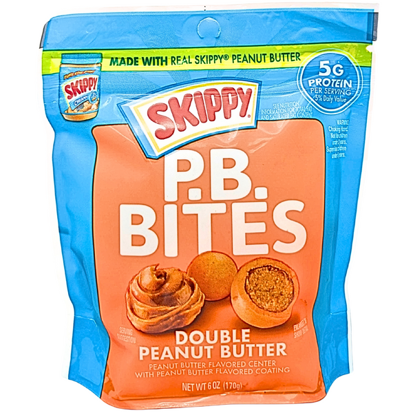 Skippy P.B. Bites Double Peanut Butter 6oz - 8 Pack