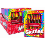 Skittles Candy Canes 12 Pieces - 12 Pack