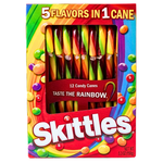 Skittles Candy Canes 12 Pieces - 12 Pack