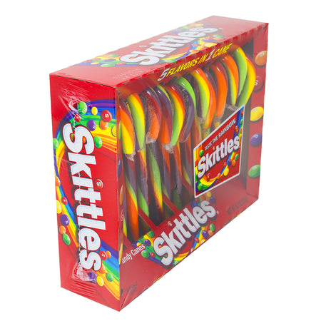 Skittles Candy Canes 12 Pieces - 12 Pack