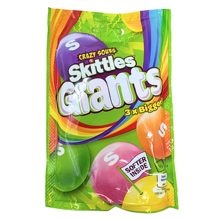 Skittles Giants Crazy Sours 132g (UK) - 14 Pack