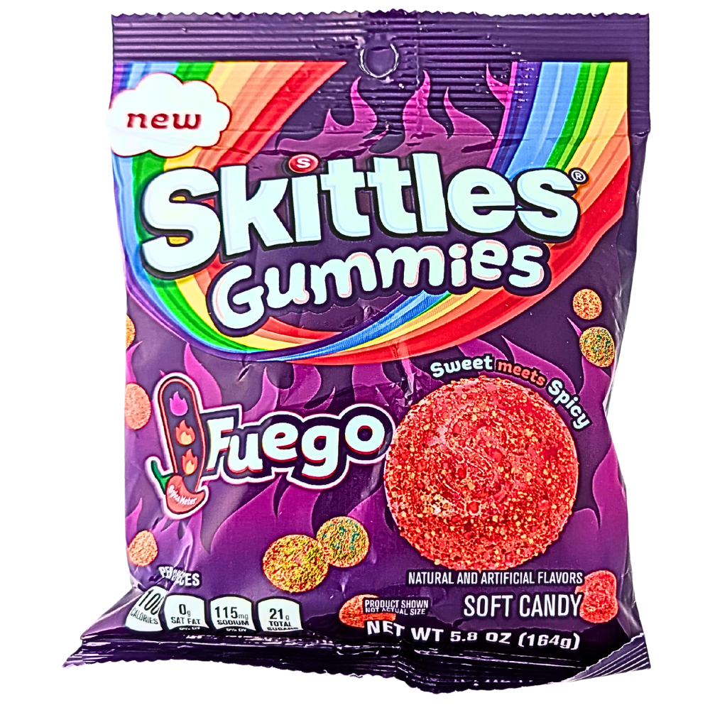 Skittles Gummies Fuego 5.8oz - 12 Pack