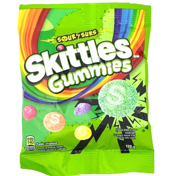 Skittles Gummies Sours 130g - 12 Pack