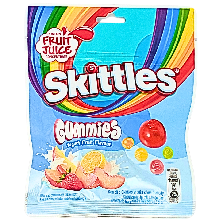Skittles Gummies Yogurt Fruit 42.5g (China) - 12 Pack