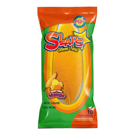 Slaps Mango Lollipops 95g - 24 Pack