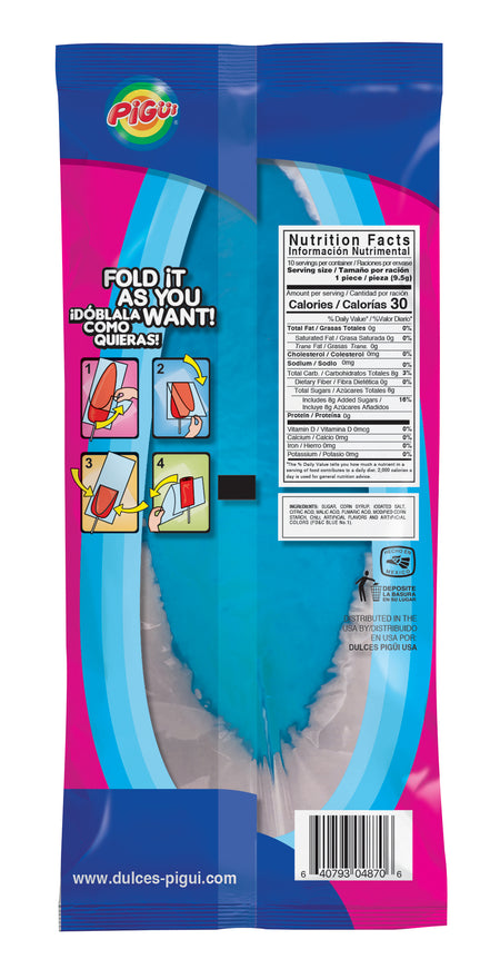 Slaps Tamarind Blue Lollipops 95g - 24 Pack