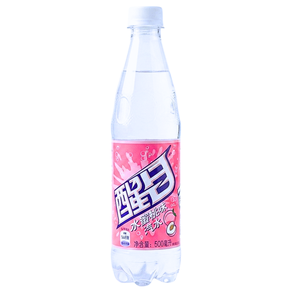 Smart Peach Soda 500mL (China) - 12 Pack