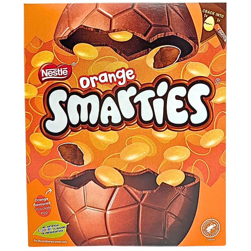Smarties Orange Large Easter Egg 188g (UK) - 1 Pack