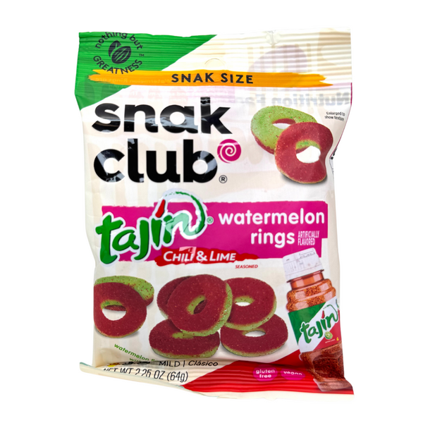 Snak Club Tajin Watermelon Rings 2.25oz - 10 Pack