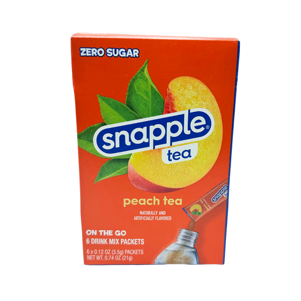 Snapple Singles To Go Zero Sugar Peach Tea | iwholesalecandy ...