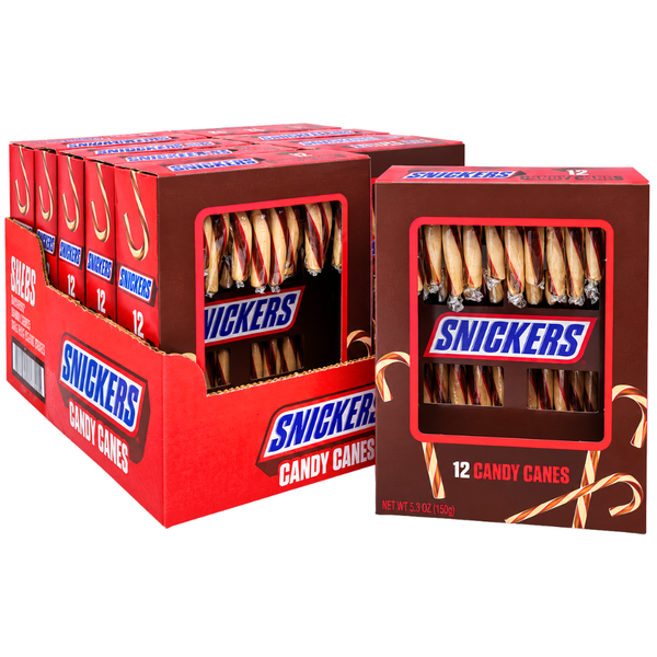 Snickers Candy Canes 12ct  - 12 Pack
