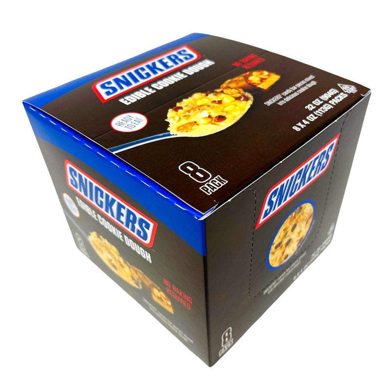 Snickers Edible Cookie Dough 4oz - 8 Pack display