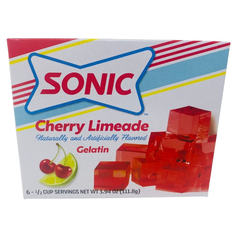 Sonic Gelatin Cherry Limeade 3.94oz - 12 Pack