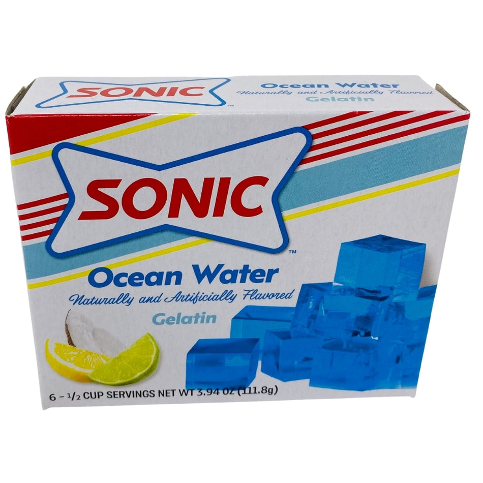 Sonic Gelatin Ocean Water 3.94oz - 12 Pack