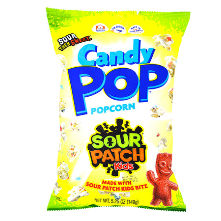 Candy Pop Sour Patch Kids Drizzled Popcorn 149g - 6 Pack