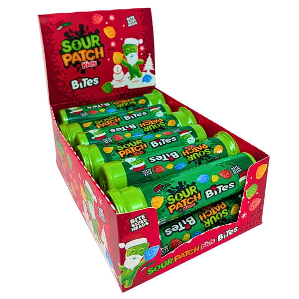 Sour Patch Kids Bites Christmas Tube 1.8oz - 12 Tubes
