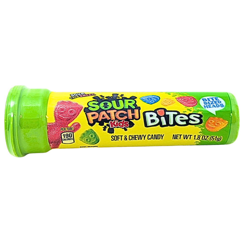 Sour Patch Kids Bites Tube 1.8oz - 12 Pack