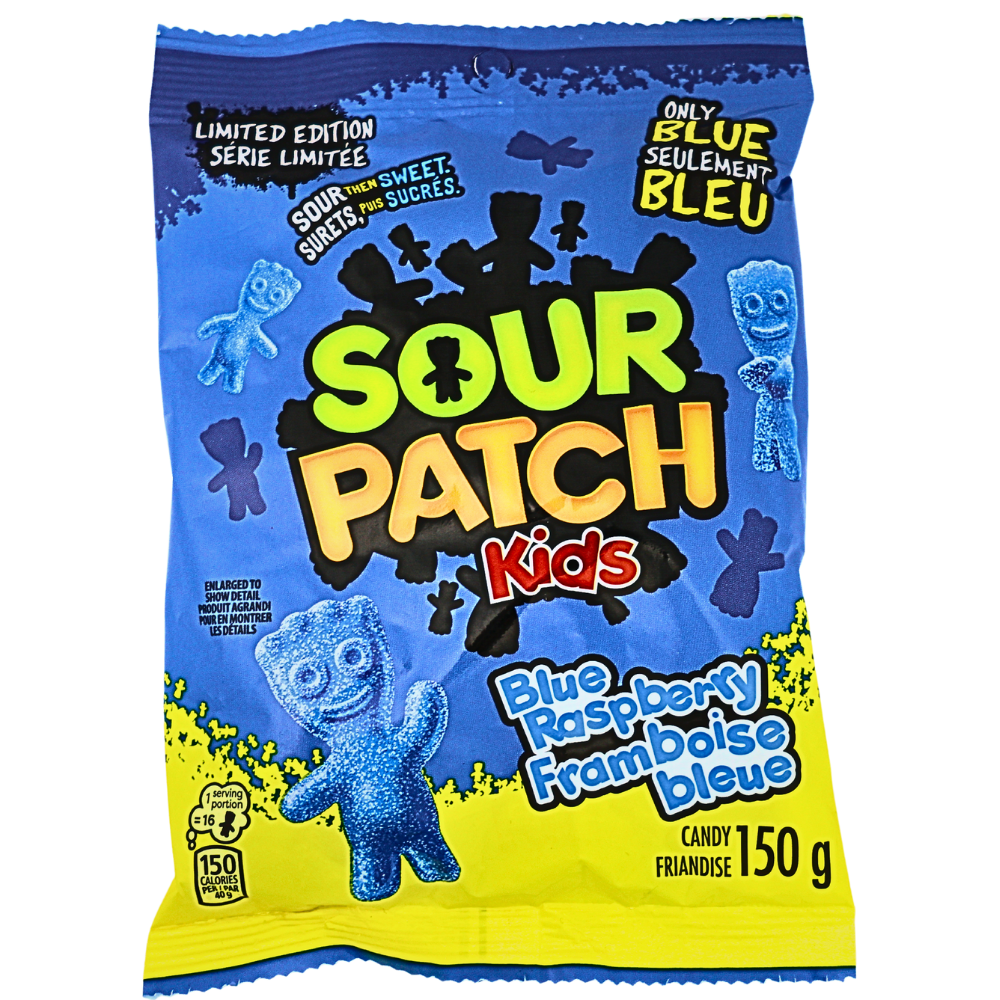 Sour Patch Kids Blue Raspberry 150g - 12 Pack