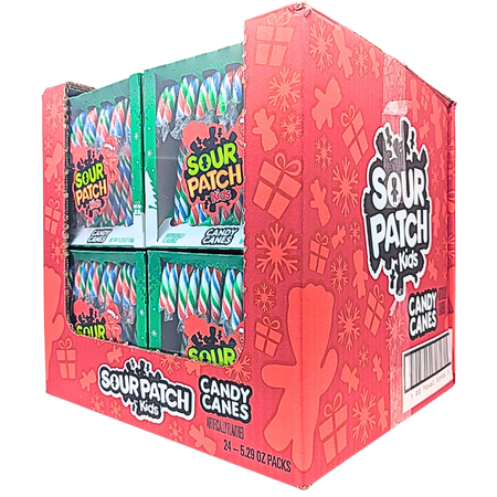 Sour Patch Kids Candy Canes 12 Pieces - 24 Pack