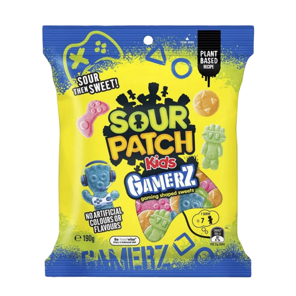 Sour Patch Kids Gamerz (Aus) - 190g - 20 Pack