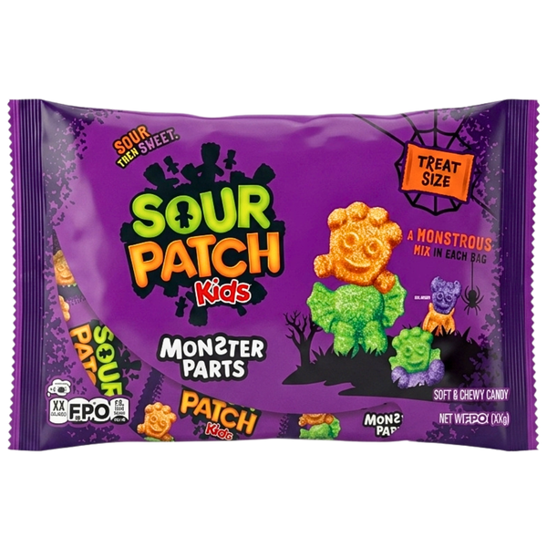 Sour Patch Kids Halloween Monster Parts 8.88oz - 12 Bag