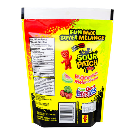 Sour Patch Kids Fun Mix 315g - 12 Pack   Nutrition Facts Ingredients
