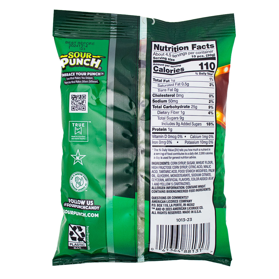 Sour Punch Bites Pickle Roulette - 5oz -12 Pack  Nutrition Facts Ingredients