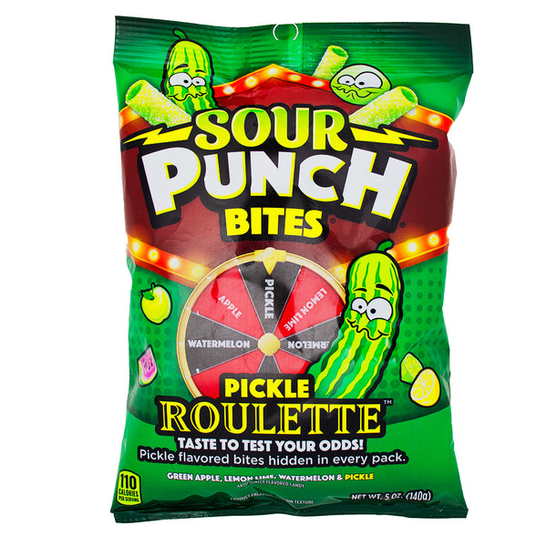 Sour Punch Bites Pickle Roulette - 5oz -12 Pack