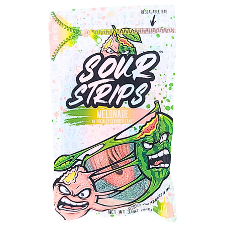 Sour Strips Melonade 96g - 12 Pack